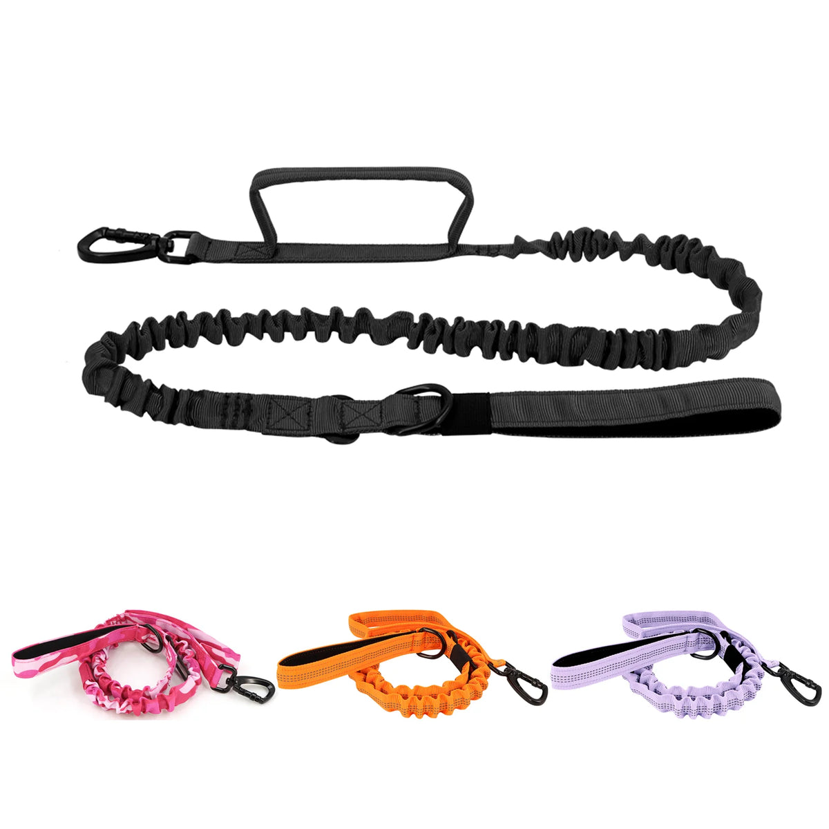 Tactical Bungee Leash with two control handles