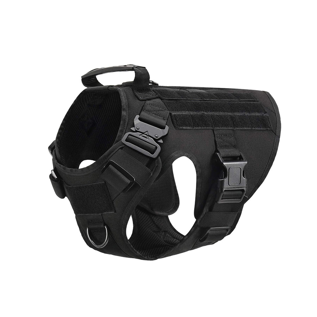 Tactical Dog Harness with Molle Pouches and Leash
