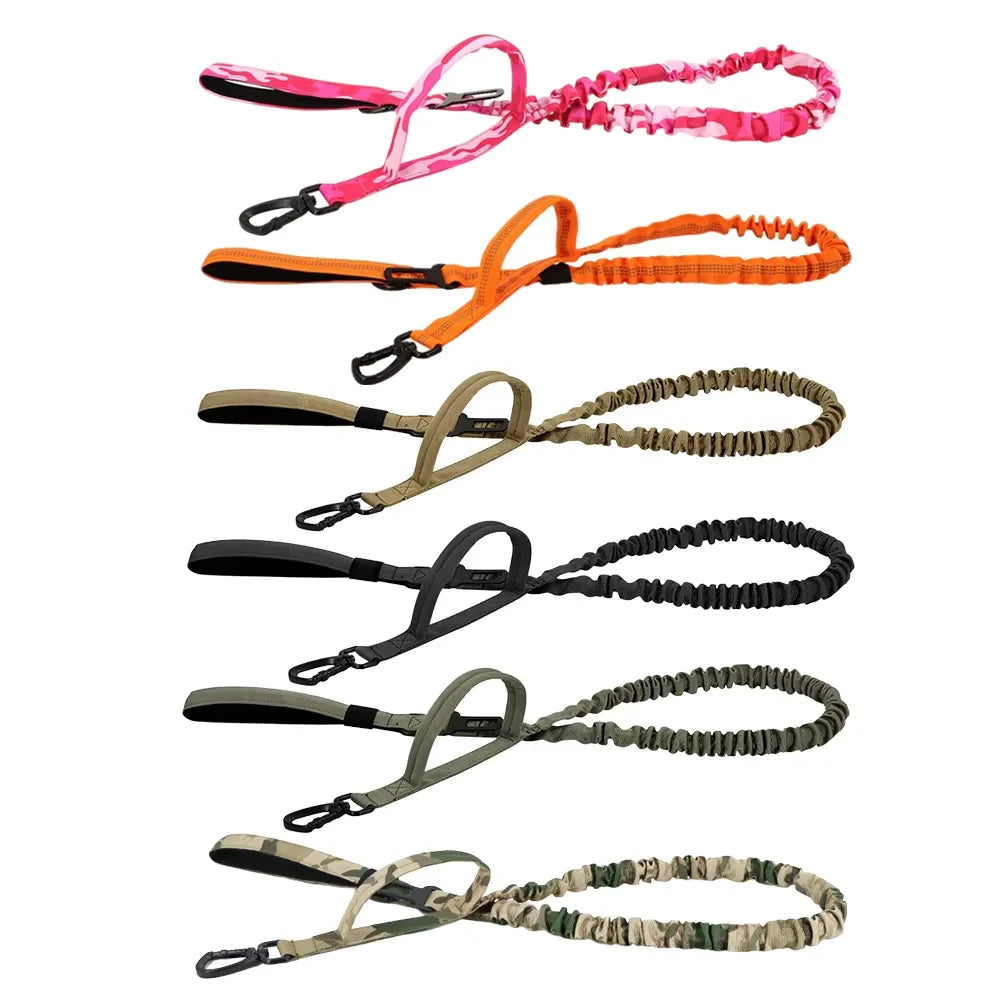 Tactical Bungee Leash in multiple colors