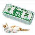 Money stack catnip plush toy for cats